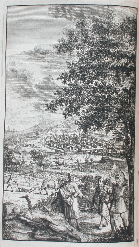 <p>Vue d’une ville de l’île d’Utopie</p>
