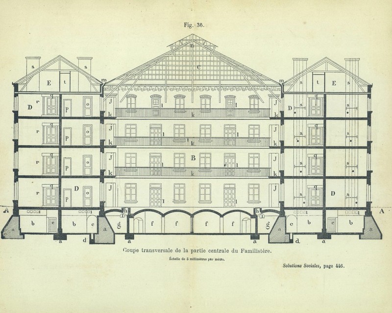 <p>Coupe du Familistère de Guise</p>
