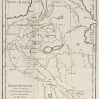 <p>Carte du Paradis terrestre du 18<sup>e</sup> siècle dans les <span class="st">œuvres de Dom Calmet </span></p>